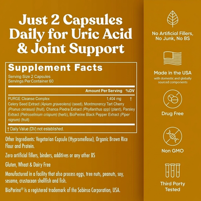 Natural Uric Acid Support Formula