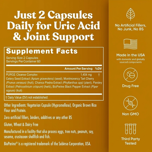 Natural Uric Acid Support Formula